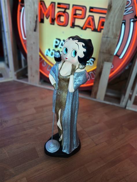 22 Betty Boop Tabletop Statue Betty Boop Singer Statues Etsy