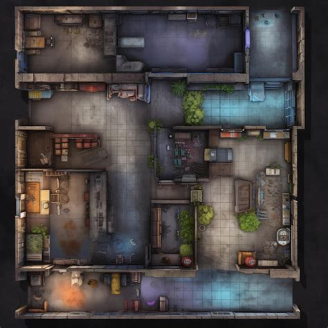 Cyberpunk Battlemaps Dnd Battle Map Cyberpunk D D Etsy