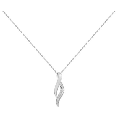 Collier Fantaisie Femme Carador En Argent Avec Oxydes De Zirconium