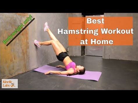 At Home Hamstring Workout Video - Hamstring Exercises with No Equipment ...