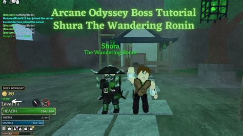 Arcane Odyssey Boss Tutorial Shura The Wandering Ronin YouTube