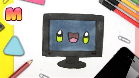 Como Dibujar Un Televisor Kawaii Dibujos Kawaii Faciles Aprende A