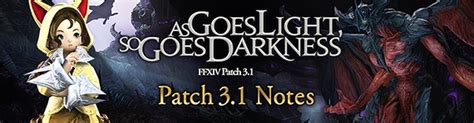 Final Fantasy XIV Releases Patch 3.1 and Full Notes