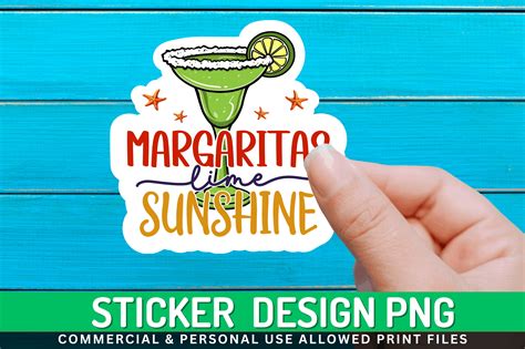 Free Margaritas Lime Sticker Design Graphic By Regulrcrative · Creative Fabrica