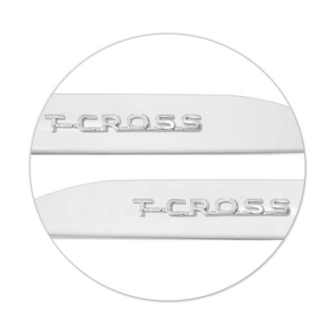 Friso Lateral T Cross 2020 A 2024 Branco Atlas Alto Relevo General Car