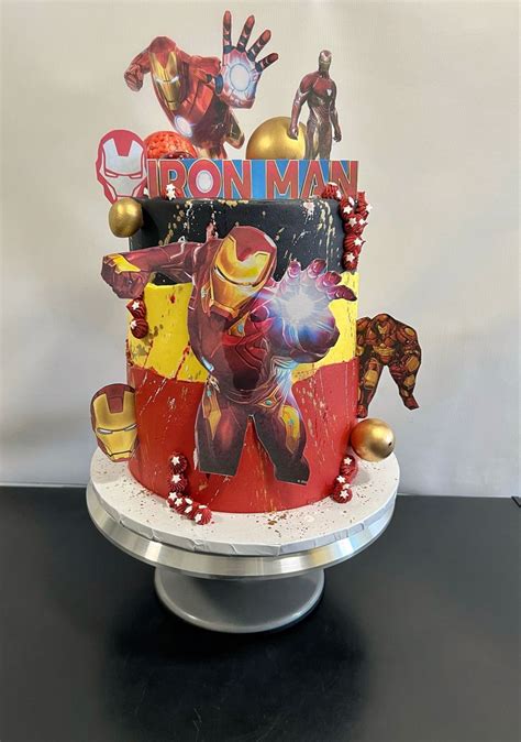 Iron man birthday cake Birthday Cakes For Men, 6th Birthday Parties ...