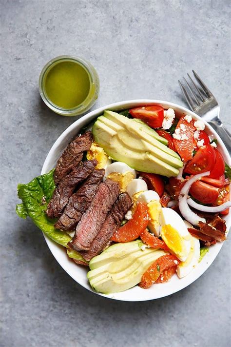 Steak Cobb Salad With Cilantro Vinaigrette Lexis Clean Kitchen