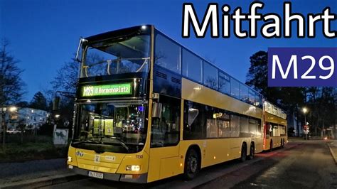 Berlin Mitfahrt Man Lion S City Dd A Linie M Roseneck