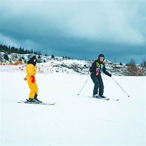 Premium Photo Bukovel Ukraine December 9 2018 People Skiing