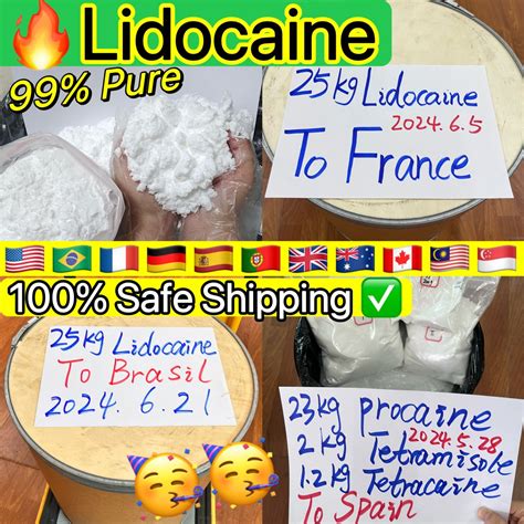 Pure Lidocaine Hcl Powder Lidocaina Em Po Polvo Lidocain No Customs