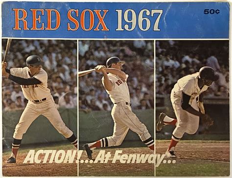 Boston Red Sox Official Yearbook W Carl Yastrzemski Kbk Sports