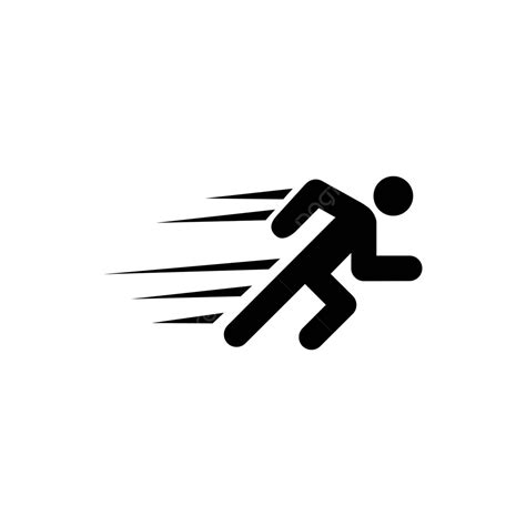 Fast Sprinter Icon For Web And Mobile Sport Track Activity Vector