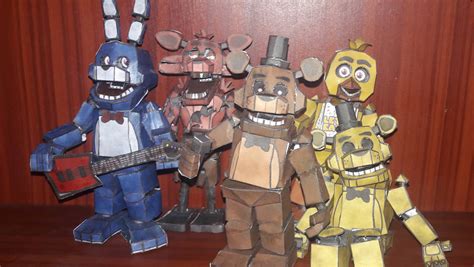 FNAF 1 papercrafts by elXrep4s on DeviantArt