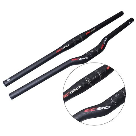 EC90 MTB Handlebar Carbon Mount Bike Handlebars 31.8mm Full Carbon Fiber MTB Bicycle Riser/Flat ...