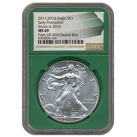 Modern Rare Coins - Silver Eagles - Mint State Silver Eagles - Page 1 - Bullion Shark