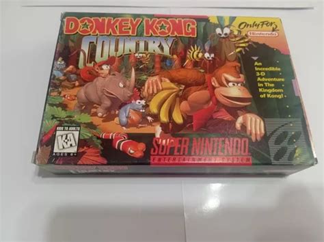 Donkey Kong Country Completo Original Snes Cib Frete grátis