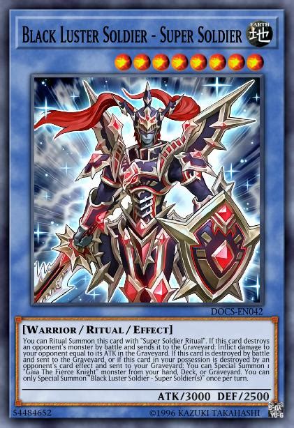 Black Luster Soldier Super Soldier Yu Gi Oh Cards Out Of Games