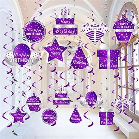 50th Birthday Party Decorations Birthday Party Purple Gold