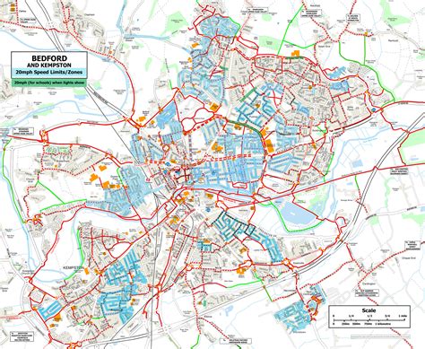 Bedford Borough 20mph Zones