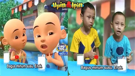 Upin Ipin Pilih Susu Sedaap Kompilasi Tiru Aksi Upin Ipin YouTube