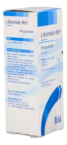 Libonide Rin 1 28 Mg Aerosol Caja Con Frasco Con 120 Dosis Meses Sin