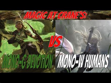 Mono Green Devotion Vs Mono White Humans Magic At Cranes Round