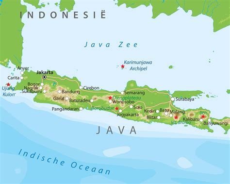 De kaart van Java | Treinreis, Kaarten, Indonesië
