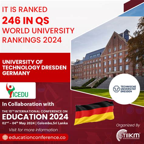 University of Technology Dresden Academic Partnering with ICEDU 2024 ...