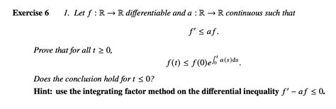 Solved Cise 6 L Let Fr→r Differentiable And Ar→r