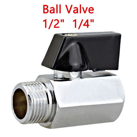 High Quality Mini Brass Ball Valve 12 14 Cock Stopcock Male Female Thread Brass Air