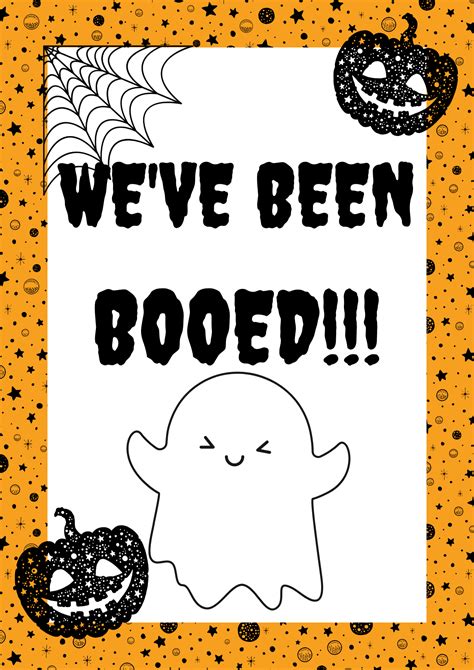 Youve Been Booed Free Printable Poem And Sign Youve Been Booed Youve Been Booed Free