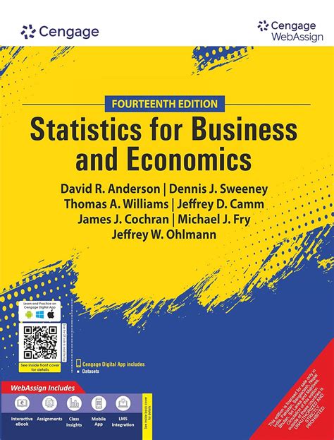 Statistics For Business And Economics With Web Assign E Dennis J