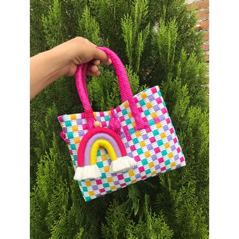 Jual Tas Anyaman Plastik Tas Jali Premium Mini Tote Bag Anyaman