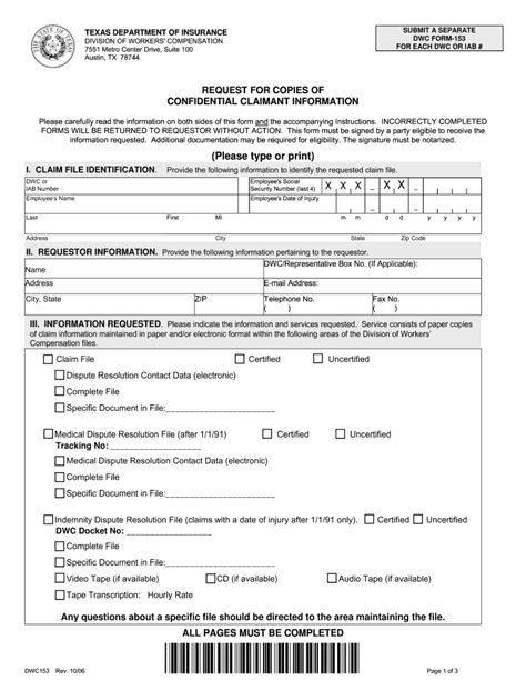 Dwc Form Printable Printable Forms Free Online