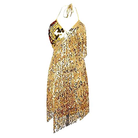 Baocc Sequin Dress For Women Womens Sleeveless Backless Sequin