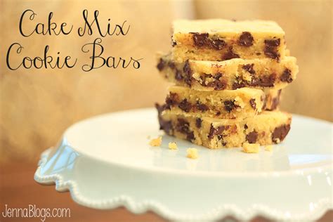 Jenna Blogs: {Cake Mix} Cookie Bars