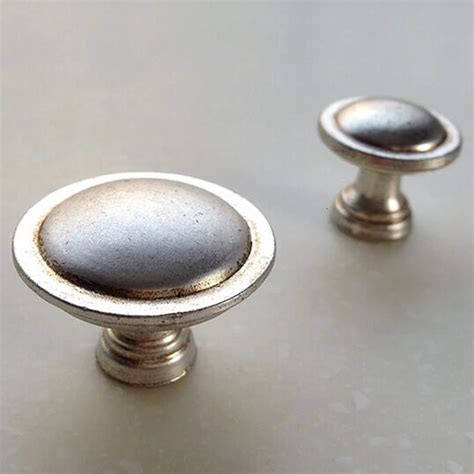 Antique Distress Silver Drawer Knob Dresser Pull Knobs Antique Silver