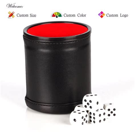 Factory Personalized Leather Dice Cup Dice Game Cup Set - Buy Dice Cup Customized,Leather Dice ...