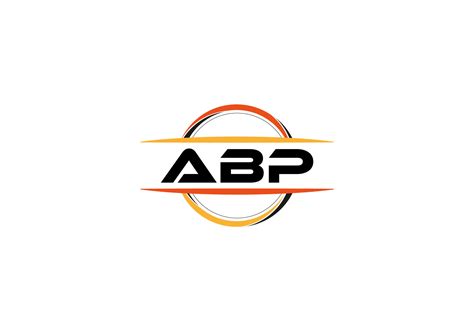 ABP Letter Royalty Mandala Shape Logo ABP Brush Art Logo ABP Logo For