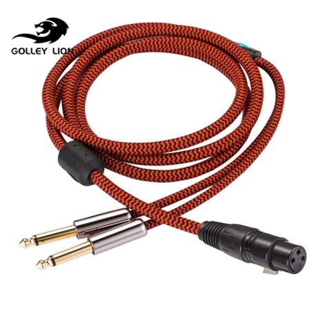 Golley Lion Xlr Female To Dual Mono Mm Ts Male Audio Cable Y