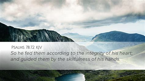 Psalms 78 72 KJV Desktop Wallpaper So He Fed Them According To The