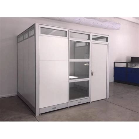 Meeting Room Cubicle with Locking Door | Sapphire Wall System | 9x7x8H