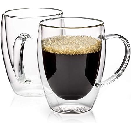 Amazon Meway Oz Double Wall Glass Coffee Mugs With Handle