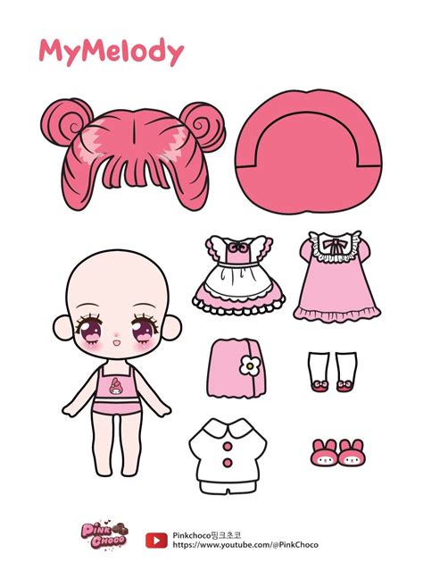 My Melody Paper Doll - 10