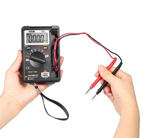 Mini Handheld Auto Ranging Digital Multimeter Foldable Ammeter Counts