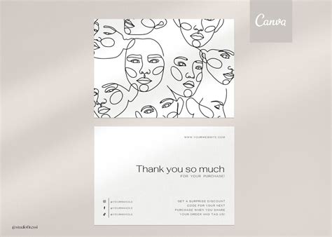 minimal   card editable template   note canva template