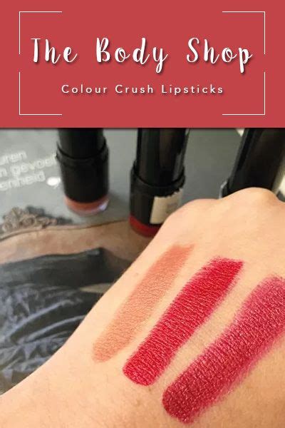 The Body Shop Colour Crush Lipsticks Irma Ten Napel The Body Shop