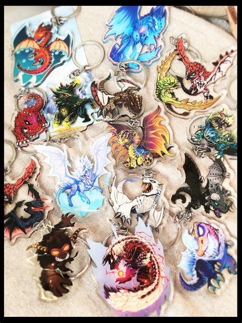 Mhw Monster Hunter World Iceborne Double Side Charms Etsy