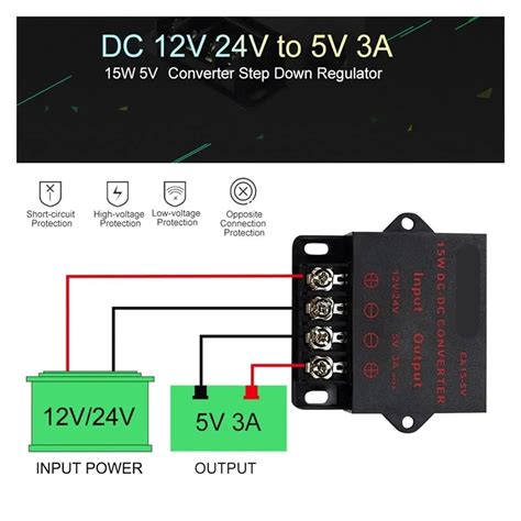 Dc Converter Voltage Reducer Regulador Step Down Buck Converter Fonte