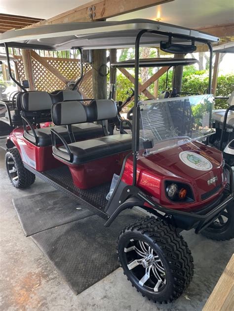 Rent the Custom Lifted Electric 6 Seat Golf Cart | Island Golf Cart ...